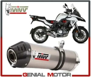 Mivv FGL][Xg}t[ I[o `^ Lu Lbv BENELLI TRK 502 2019 19 Mivv Approved Exhaust Muffler Oval Titanium Carb Cap BENELLI TRK 502 2019 19