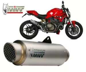 Mivv rC}t[ GP Pro `^ DUCATI MONSTER 1200 2014 - 2016p Mivv Exhaust Muffler Gp Pro Titanium for DUCATI MONSTER 1200 2014 - 2016