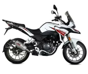 rC}t[ Mivv I[o `^ Benelli Trk 251 2019 - 2023 Exhaust Muffler Mivv Oval Titanium Benelli Trk 251 2019 - 2023