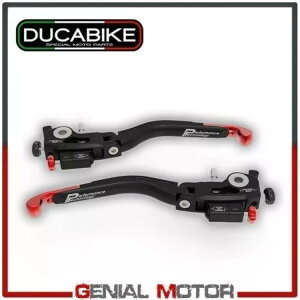 �u���[�L���o�[�y�A + �N���b�` 2 �������b�h Ducabike Ducati DIAVEL 2011 - 2019 Brake Lever Pair + Clutch 2 Adjustments Red Ducabike Ducati DIAVEL 2011 - 2019 �y���s�A���i�z
