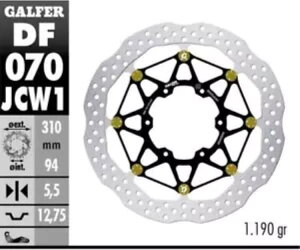 Galfer �t�����g �u���[�L �f�B�X�N WAVE FLTEC 310X5.5 �z���_ CBR 1000 RR �t�@�C���[�u���[�h 2004 2005 Galfer Front Brake Disc WAVE FLTEC 310X5.5 HONDA CBR 1000 RR FIREBLADE 2004 2005 �y���s�A���i�z