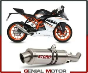 Mivv GP �X�e�����X�X�`�[���ɂ��G�}�t���V�X�e���X�g�[�� KTM Rc 390 2014 2016 Catalyzed Full System Storm by Mivv Gp Stainless Steel for KTM Rc 390 2014 2016 �y���s�A���i�z