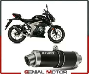 Mivv Black GP ɂG}tVXe GL][Xg Xg[ XYL GSXR 125 2017 2019 Catalyzed Full System Exhaust Storm by Mivv Black Gp Suzuki Gsxr 125 2017 2019