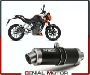 Mivv GP Black Inox �ɂ��G�}�t���V�X�e�� �X�g�[�� KTM 200 Duke 2012 2014 Catalyzed Full System Storm by Mivv Gp Black Inox for KTM 200 Duke 2012 2014 �y���s�A���i�z