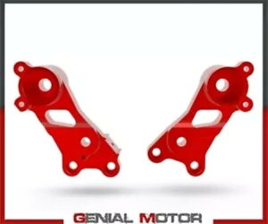 DUCABIKE PRSCRA02A ���b�h �t�b�g���X�g Ducati SCRAMBLER FULL THR 800 2019 - 2020-�p DUCABIKE PRSCRA02A RED footrests for Ducati SCRAMBLER FULL THR 800 2019 - 2020- �y���s�A���i�z