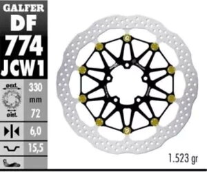 Galfer �t�����g �u���[�L �f�B�X�N WAVE FLTEC RAC 330X6 DUCATI 1199 PANIGALE SUPERL 2014 Galfer Front Brake Disc WAVE FLTEC RAC 330X6 DUCATI 1199 PANIGALE SUPERL 2014 �y���s�A���i�z