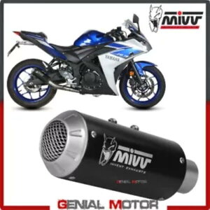 Mivv Rv[gGL][Xg tVXe Inox ubN }n YZF R3 2015 2023p Mivv Complete Exhaust Full system Inox black for YAMAHA YZF R3 2015 2023