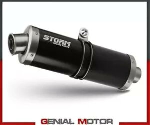 tVXe Xg[ by Mivv }t[ I[o Nero inox }n g[T[ 700 2016 - 2018 Full System Storm by Mivv Muffler Oval Nero inox Yamaha Tracer 700 2016 - 2018