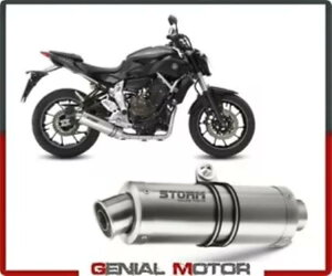 tVXe Xg[ by Mivv }t[ I[o X`[ Rv[g }n Mt-07 2014 - 2018 Full System Storm by Mivv Muffler Oval Steel Complete Yamaha Mt-07 2014 - 2018