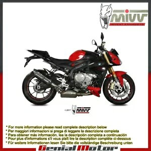Mivv �r�C�}�t���[ Suono �u���b�N �X�e�����X�| Bmw S 1000 R 2017 - 2018�p Mivv Exhaust Muffler Suono Black Stainless Steel for Bmw S 1000 R 2017 - 2018 �y���s�A���i�z