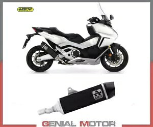 GL][Xg}t[ Arrow Indy Race Long Vers ubN A~ z_ tHc@ 750 2021 2023 Exhaust Muffler Arrow Indy Race Long Vers Black Alumin Honda Forza 750 2021 2023