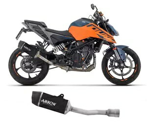 �r�C�}�t���[ Arrow Indy Race EVO �_�[�N�A���~�j�E�� KTM DUKE 125 2024 �p Exhaust Muffler Arrow Indy Race EVO Dark Aluminium for KTM DUKE 125 2024 �y���s�A���i�z