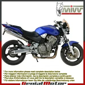 Mivv rC}t[ X-R[ XeXX`[ z_ z[lbg 900 2002 - 2006p Mivv Exhaust Mufflers X-cone Stainless Steel for Honda Hornet 900 2002 - 2006