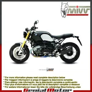Mivv rC}t[ Suono ubN XeX| Bmw R Nine T 2014 - 2018p Mivv Exhaust Muffler Suono Black Stainless Steel for Bmw R Nine T 2014 - 2018