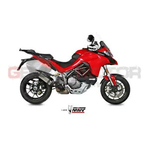 Mivv rC}t[ Suono XeX D.034 Ducati Multistrada 1200 2015 - 2017 Mivv Exhaust Muffler Suono Stainless D.034 Ducati Multistrada 1200 2015 - 2017