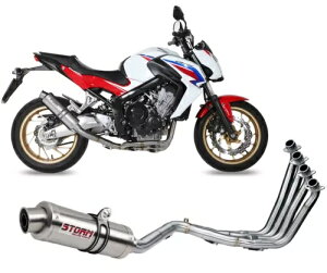 tVXe Xg[ by Mivv }t[ GP X`[ Rv[g z_ CB 650 F 2014 - 2018 Full System Storm by Mivv Muffler Gp Steel Complete Honda Cb 650 F 2014 - 2018