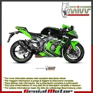 Mivv 排気マフラー Suono ブラック ステンレススチール Kawasaki Zx-10 R 2016 - 2018 Mivv Exhaust Muffler Suono Black Stainless Steel Kawasaki Zx-10 R 2016 - 2018