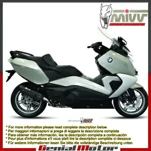 Mivv �r�C�}�t���[ Suono �u���b�N �X�e�����X�| Bmw C 650 Gt 2012 - 2015 �p Mivv Exhaust Muffler Suono Black Stainless Steel for Bmw C 650 Gt 2012 - 2015 �y���s�A���i�z