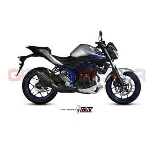 Mivv rC}t[ Suono ubN XeXX`[ }n Mt-03 2016 - 2023 p Mivv Exhaust Muffler Suono Black Stainless Steel for Yamaha Mt-03 2016 - 2023