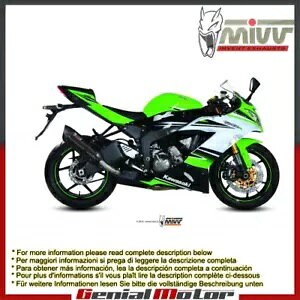Mivv rC}t[ Suono ubNX`[ Kawasaki Zx-6 R 636 2013 - 2016 p Mivv Exhaust Muffler Suono Black Steel for Kawasaki Zx-6 R 636 2013 - 2016