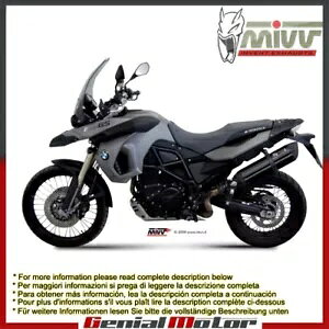 Mivv �r�C�}�t���[ Suono �u���b�N �X�e�����X�| Bmw F 800 Gs 2008 - 2018�p Mivv Exhaust Muffler Suono Black Stainless Steel for Bmw F 800 Gs 2008 - 2018 �y���s�A���i�z