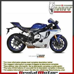 Mivv �r�C�}�t���[ Suono �u���b�N �X�e�����X�X�`�[�� ���}�n YZF 1000 R1 2015 - 2018 Mivv Exhaust Muffler Suono Black Stainless Steel Yamaha Yzf 1000 R1 2015 - 2018 �y���s�A���i�z
