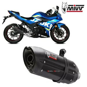 Mivv rC}t[ Suono ubNCmbNX ubNLbg XYL GSX 250 R 2017 - 2020p Mivv Exhaust Muffler Suono Black Inox black kat for SUZUKI GSX 250 R 2017 - 2020