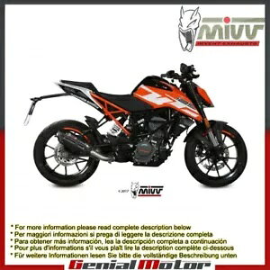 Mivv rC}t[ Suono ubN XeXX`[ Ktm 125 Duke 2017 - 2018p Mivv Exhaust Muffler Suono Black Stainless Steel for Ktm 125 Duke 2017 - 2018