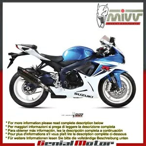 Mivv rC}t[ Suono ubN XeXX`[ XYL GSX-R 750 2011 - 2018 Mivv Exhaust Muffler Suono Black Stainless Steel Suzuki Gsx-R 750 2011 - 2018