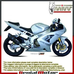 Mivv rC}t[ Suono ubNX`[ Kawasaki Zx-6 R 636 2003 - 2004 p Mivv Exhaust Muffler Suono Black Steel for Kawasaki Zx-6 R 636 2003 - 2004
