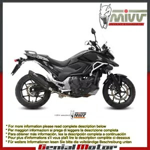 Mivv rC}t[ Suono ubN XeXX`[ z_ Nc 750 S X 2014 - 2015 Mivv Exhaust Muffler Suono Black Stainless Steel Honda Nc 750 S X 2014 - 2015