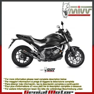 Mivv rC}t[ Suono ubN XeXX`[ z_ Nc 750 S X 2016 - 2018 Mivv Exhaust Muffler Suono Black Stainless Steel Honda Nc 750 S X 2016 - 2018
