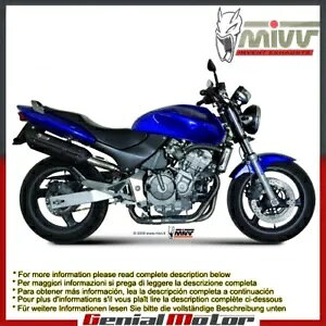 Mivv rC}t[ Suono ubN XeXX`[ z_ z[lbg 600 1998 - 2000 Mivv Exhaust Muffler Suono Black Stainless Steel Honda Hornet 600 1998 - 2000