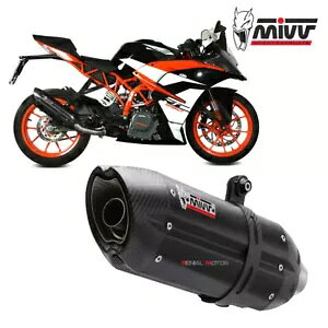 Mivv rC}t[ Suono ubNCmbNX ubNLbg KTM RC 390 2017 - 2020p Mivv Exhaust Muffler Suono Black Inox black kat for KTM RC 390 2017 - 2020