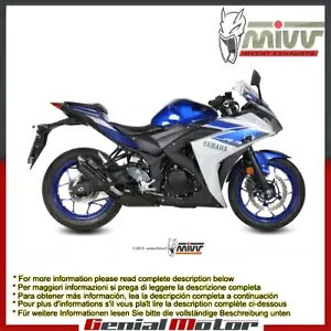 Mivv rC}t[ Suono ubN XeXX`[ }n Yzf R3 2015 - 2018p Mivv Exhaust Muffler Suono Black Stainless Steel for Yamaha Yzf R3 2015 - 2018