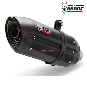 Mivv rC}t[ Suono ubNCmbNX ubNLbg KTM RC 125 2017 - 2020p Mivv Exhaust Muffler Suono Black Inox black kat for KTM RC 125 2017 - 2020