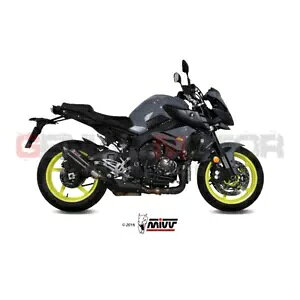 Mivv rC}t[ Suono ubN XeXX`[ }n Mt-10 2016 - 2021 p Mivv Exhaust Muffler Suono Black Stainless Steel for Yamaha Mt-10 2016 - 2021