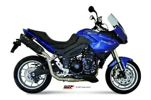 Mivv rC}t[ Suono ubN XeXX`[ gCAt ^CK[ 1050 2007 - 2013 Mivv Exhaust Muffler Suono Black Stainless Steel Triumph Tiger 1050 2007 - 2013