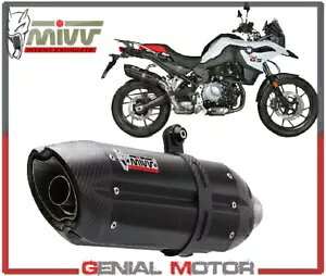 Mivv ���F�G�L�]�[�X�g�}�t���[ Suono �u���b�N�X�`�[�� BMW F 750 GS 2018 - 2019�p Mivv Approved Exhaust Muffler Suono Black Steel for BMW F 750 GS 2018 - 2019 �y���s�A���i�z
