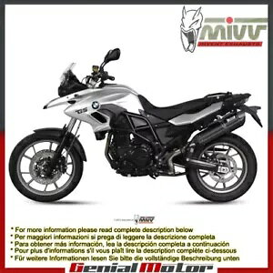 Mivv �r�C�}�t���[ Suono �u���b�N �X�e�����X�| Bmw F 700 Gs 2012 - 2018�p Mivv Exhaust Muffler Suono Black Stainless Steel for Bmw F 700 Gs 2012 - 2018 �y���s�A���i�z