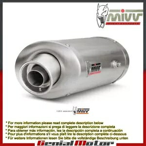 Mivv rC}t[ I[o XeXX`[ A_[V[g Kawasaki Zx-6 R 2007 - 2008 Mivv Exhaust Muffler Oval Stainless Steel Underseat Kawasaki Zx-6 R 2007 - 2008