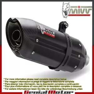 Mivv rC}t[ Suono ubN XeXX`[ XYL GSX 650 F 2008 - 2015 Mivv Exhaust Muffler Suono Black Stainless Steel Suzuki Gsx 650 F 2008 - 2015