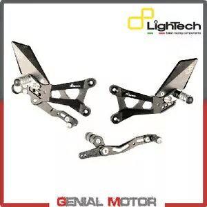 LIGHTECH \AZbg ŒtbgyOt }n R6 2017 - 2020 LIGHTECH Adjustable Rearsets with Fixed Footpeg Yamaha R6 2017 - 2020