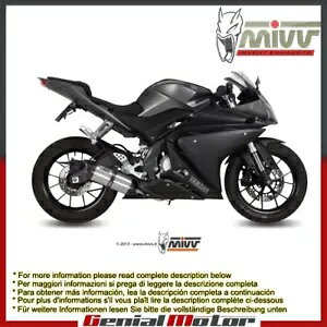 Mivv �R���v���[�g�G�L�]�[�X�g Suono �X�e�����X�X�`�[�� ���}�n Yzf R125 2014 - 2018 �p Mivv Complete Exhaust Suono Stainless Steel for Yamaha Yzf R125 2014 - 2018 �y���s�A���i�z