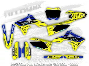 NitroMX �O���t�B�b�N�X SUZUKI RMZ 450 2018 2019 2020 �X�e�b�J�[ MX ���g�N���X- NitroMX Graphics for SUZUKI RMZ 450 2018 2019 2020 Sticker MX Motocross- �y���s�A���i�z