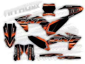 NitroMX �O���t�B�b�N�X KTM SX SXF SX-F XC XC-F 2023 2024 �X�e�b�J�[���g�N���X����- NitroMX Graphics for KTM SX SXF SX-F XC XC-F 2023 2024 Sticker Motocross Decor- �y���s�A���i�z