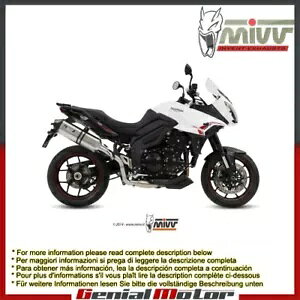 MIVV �X�s�[�h�G�b�W �X�e�����X�X�`�[�� �G�L�]�[�X�g 2013 �g���C�A���t �^�C�K�[ 1050 �X�|�[�c - 2016- MIVV Speed Edge Stainless Steel Exhaust for 2013 Triumph Tiger 1050 Sport - 2016- �y���s�A���i�z