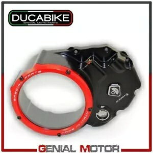 J[^[ Nb` gXyAg ubNbh Ducabike Ducati Streetfighter 848 2011-2015 Carter Clutch Transparent BlackRed Ducabike Ducati Streetfighter 848 2011-2015