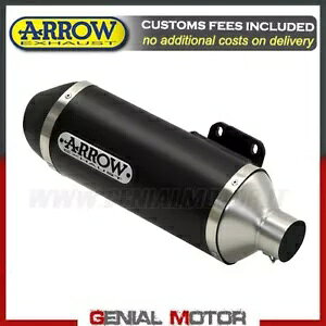 GL][Xg}t[ LbgA[ A[o A~jE ubN z_ Sh 300 I 2020 20 Exhaust Muffler Kat Arrow Urban Aluminium Black Honda Sh 300 I 2020 20