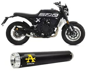 �G�L�]�[�X�g Arrow Rebel Rba �X�`�[�� �u���b�N BRIXTON CROSSFIRE 500 X 2021 - 2023 Exhaust Arrow Rebel Rba Steel Black BRIXTON CROSSFIRE 500 X 2021 - 2023 �y���s�A���i�z